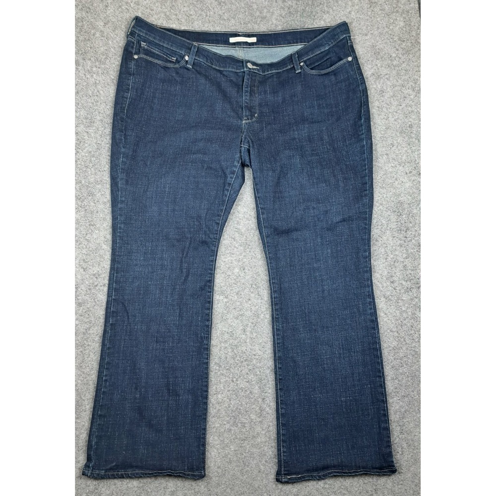 Levi's Classic Bootcut Jeans Women's Plus Size 24W Blue Dark Wash‎ Denim